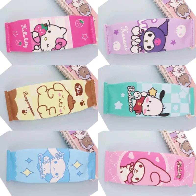 

Cute Hello Kitty Storage Bag Kawaii Cartoon Anime Learning Stationery Supplies Desktop Toy Ornament Student Girls Gift Wholesale