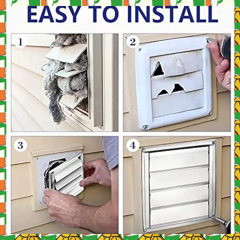 

Professional Tool Exterior Wall Vent Hood Stainless Steel Air Vent Grille Cover Wall Duct Ventilation Grill Outlet Airflow Vent