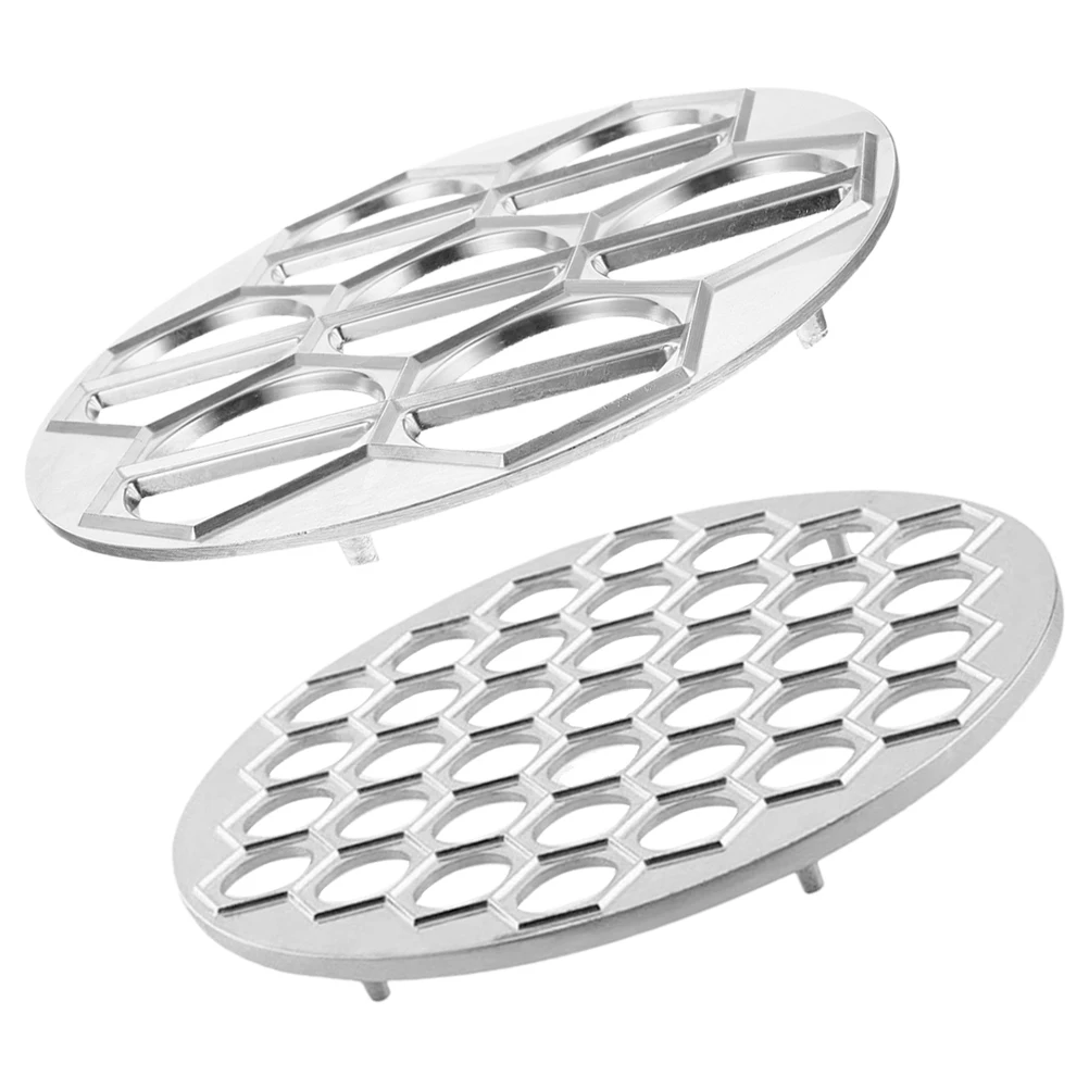 

2pcs Dumpling Mold Aluminum Alloy For Homemade Dumplings Ravioli Wonton Press Tool Pasta Making Empanada Maker Hand Pie Mold Set
