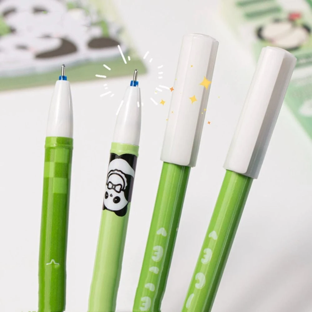 

12PCS Cartoon Cute Capybara Erasable Pen Kawaii Aesthetic Panda Erasable Pen Blue Ink 0.5mm Student Gel Pen Writing Accessories