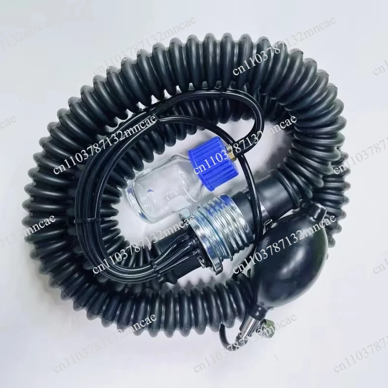 Metal catheter connector, tracheal rubber tube assembly