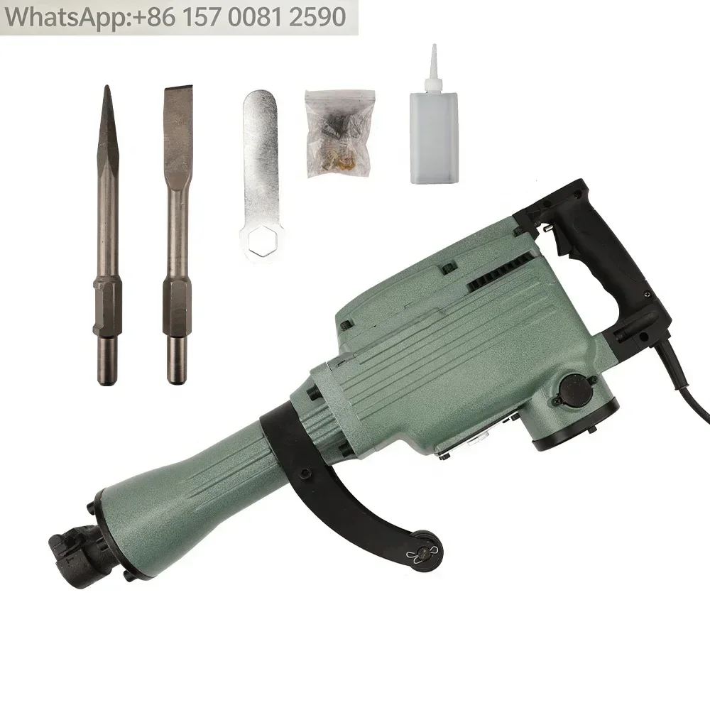 PH65A Electric Jack Hammer Breaker, 1500W 50J Heavy Duty Demolition Hammer for Construction Concrete Breaking