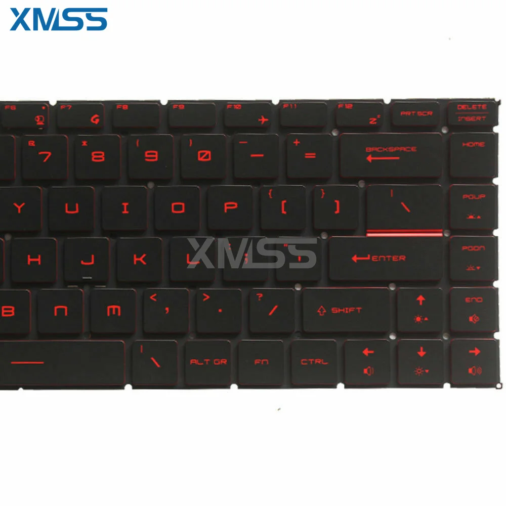 Imagem -05 - Teclado Backlit Fino dos Eua para Msi Gf65 9sd 9se 10sd 10se Ms16w1 Ms-16w2 Novo