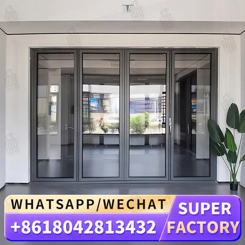 

Customizable Windows Foldable Door for European Commercial Spaces Innovative Factory Windows Foldable Door