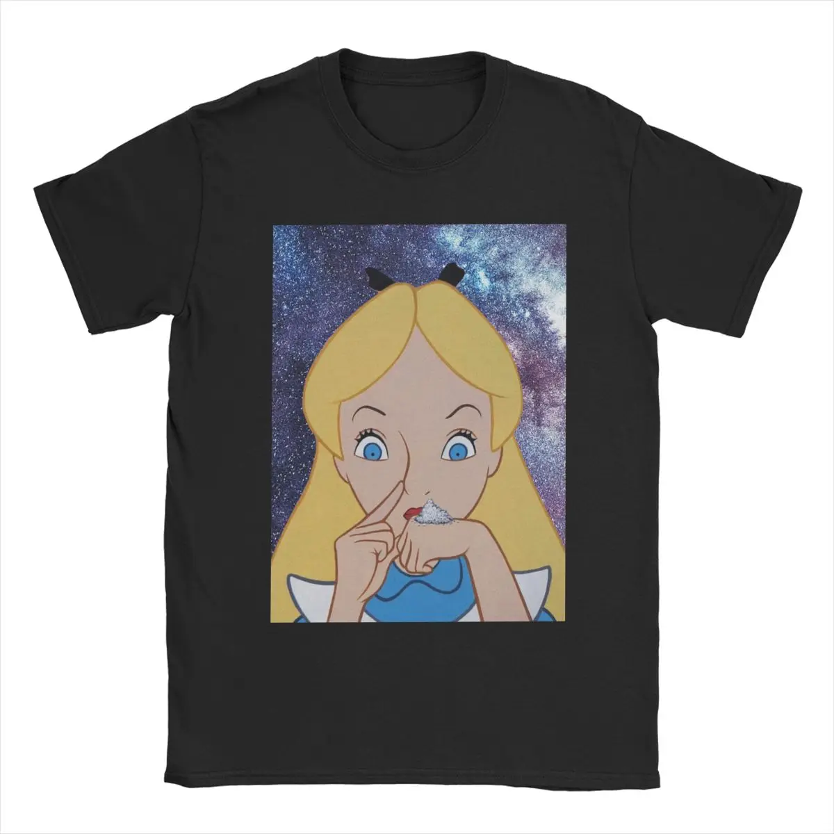 Alice In Wonderland Anime Men Women's T Shirt Novelty Tee Shirt Short Sleeve Crew Neck T-Shirt Cotton Summer Clothes