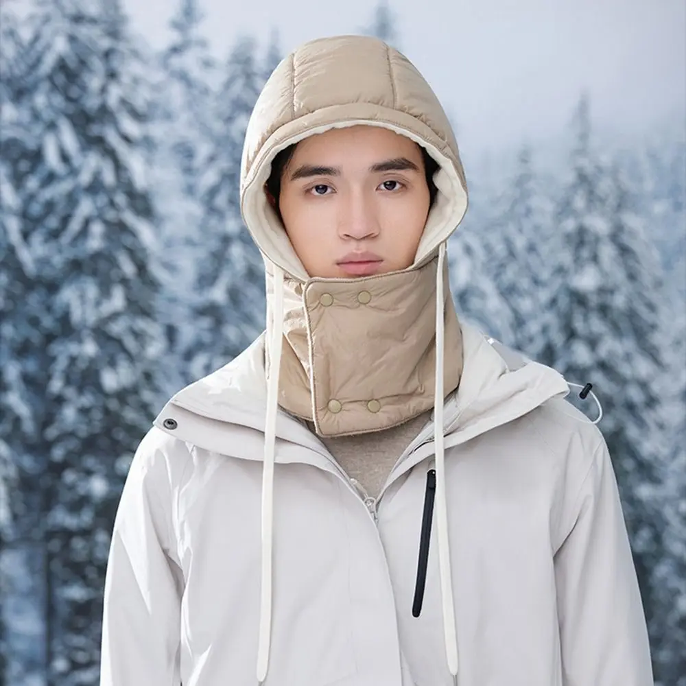 قبعة شتوية دافئة كاجوال مقاومة للرياح لتدفئة الرقبة قبعة بيني تحافظ على الدفء سميكة لحماية الأذن في الهواء الطلق #4