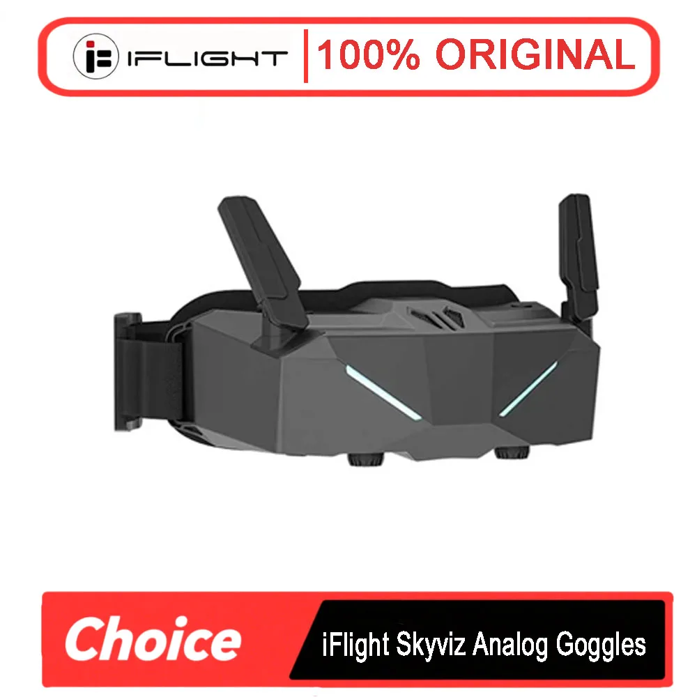 

Аналоговые очки FPV iFlight Skyviz | Встроенный приемник | Слот для SD-карты | Вход Micro HDMI для дронов FPV
