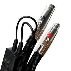 Pair Dragon XLR Cable Solid Pure Silver Balanced Cable 2 Male To 2 Female XLR Audio Cable HiFi Amplifier Balanced Line with Box