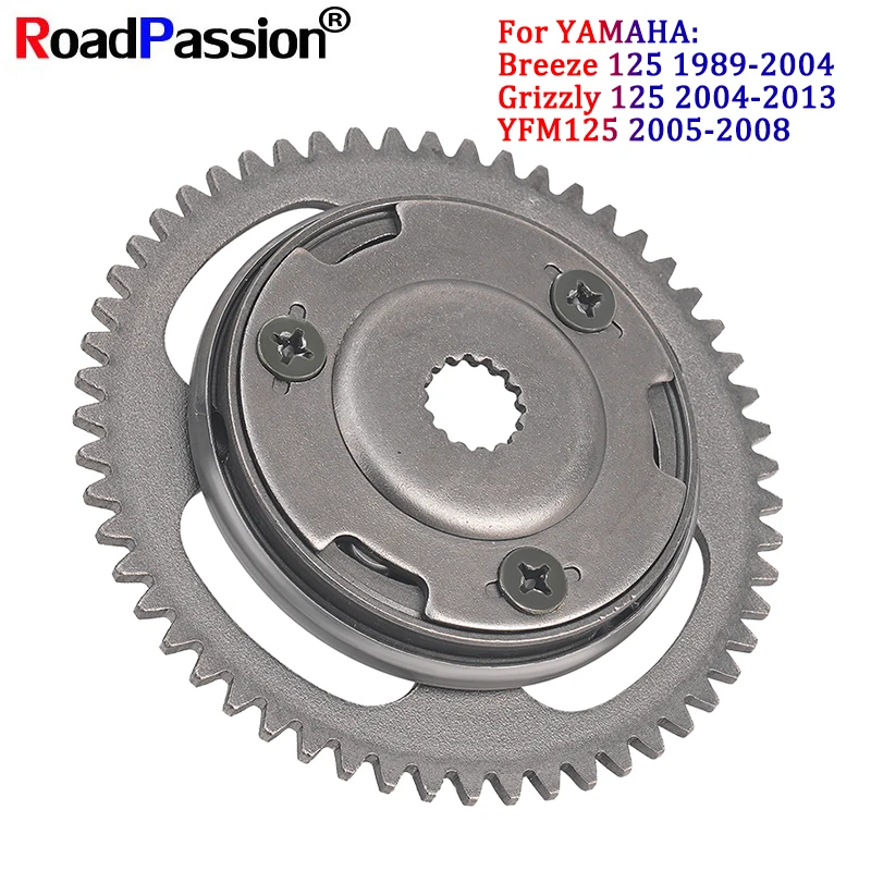 Road Passion Motorcycle Parts Bearing Starter Clutch Assy For Yamaha Breeze Grizzly 125 YFM125 50M-15524-00-00 4KL-15570-00-00