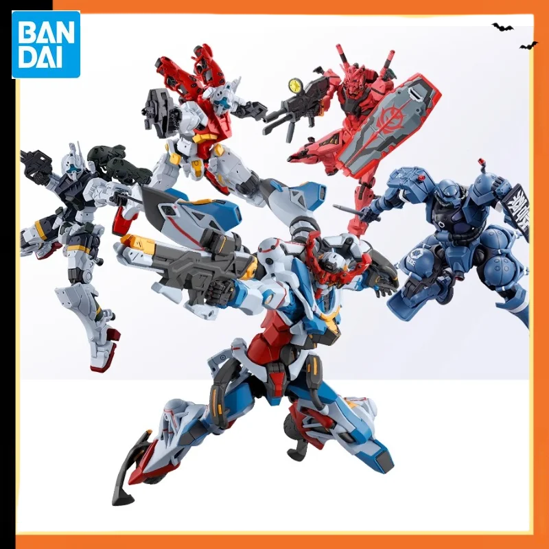 

‌Bandai HG 1/144 Gundam Model Kit - GQuuuuuuX Red Mobile Suit, Police Zaku & Sugai's Gelgoog Action Figure Original Box