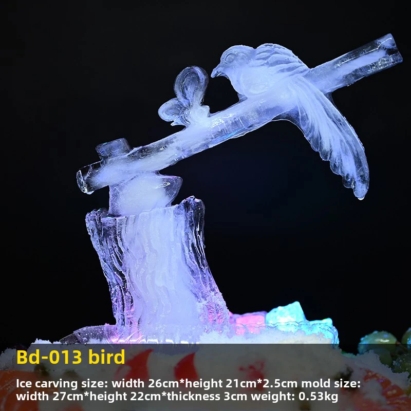 

Silicone Molds For Bird Ice Sculptures Are Used To Decorate Food Trays, Ice Bowls, Seafood, And Ice Sculpture Tools