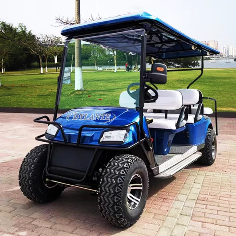 

Custom 2 4 6 8 10 Seater Lithium Batteries Folding Seat Golf Carts 48 Volt 4x4 Golf Factory Direct Chinese Electric Golf Buggy