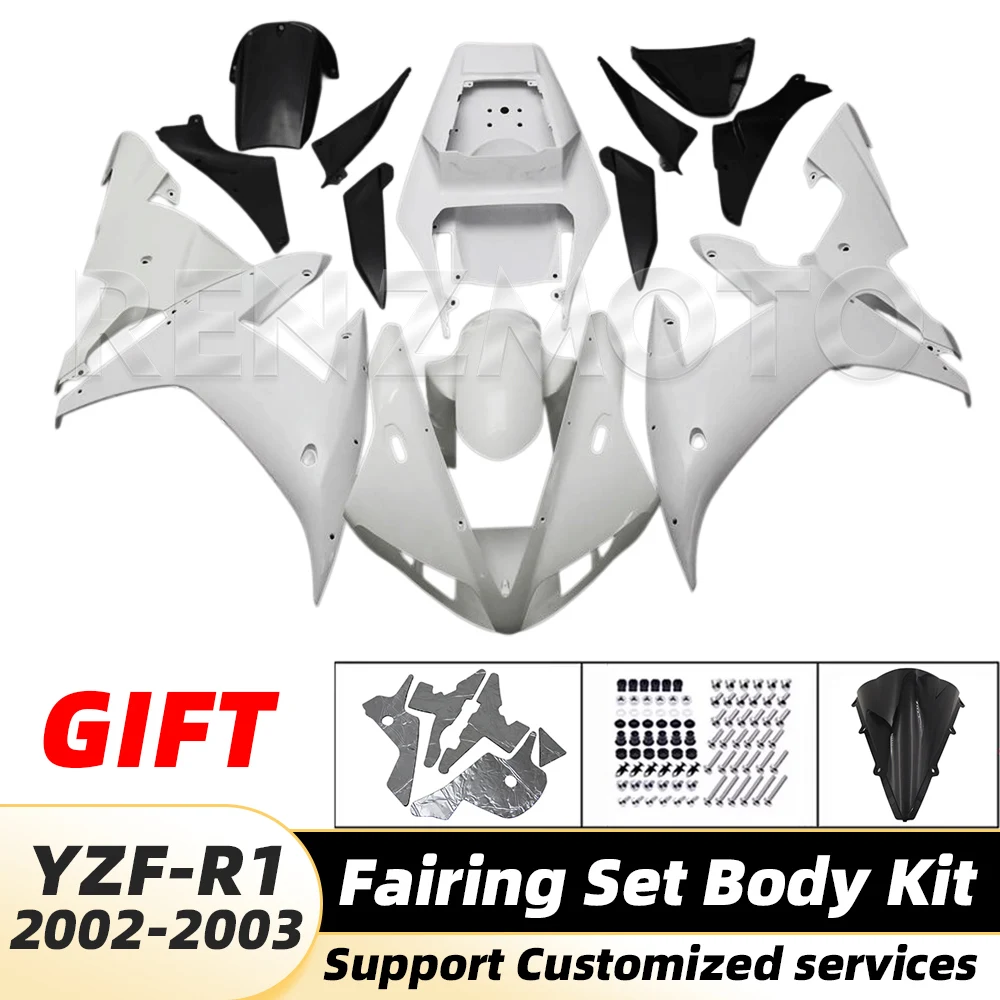 YZF-R1 2002 2003 Voor YAMAHA YZF R1 2002-2003 Kuip Moto YZFR1 Set Body Kit decoratie Plastic Guard plaat Accessoires Shell 19