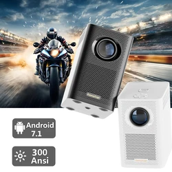 Inteligentny projektor S30 Android 7.1 Full HD 1080P WiFi 2GB 16GB z głośnikiem HIFI 300ANSI BT przenośny projektor