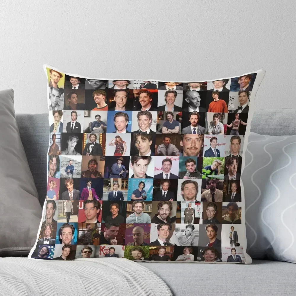 Christian Borle Collage - Many Items Available Throw Pillow luxury decor Pillowcase pillow