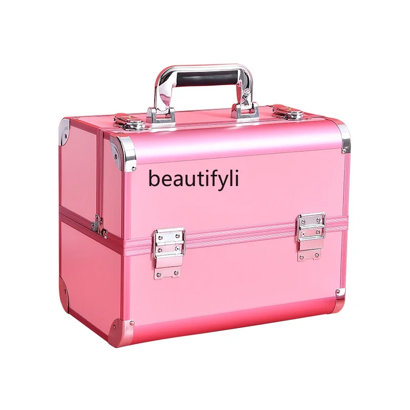 Tattoo Embroidery Toolbox Large Capacity Cosmetic Case Eyelash Beauty Nail Art Suitcase