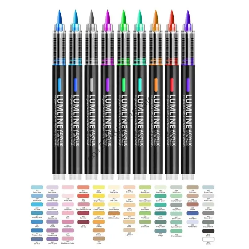 

Набор акриловых маркеров профессиональных цветов для художников, студентов, рисования, эскизов, поделок, практичный футляр для