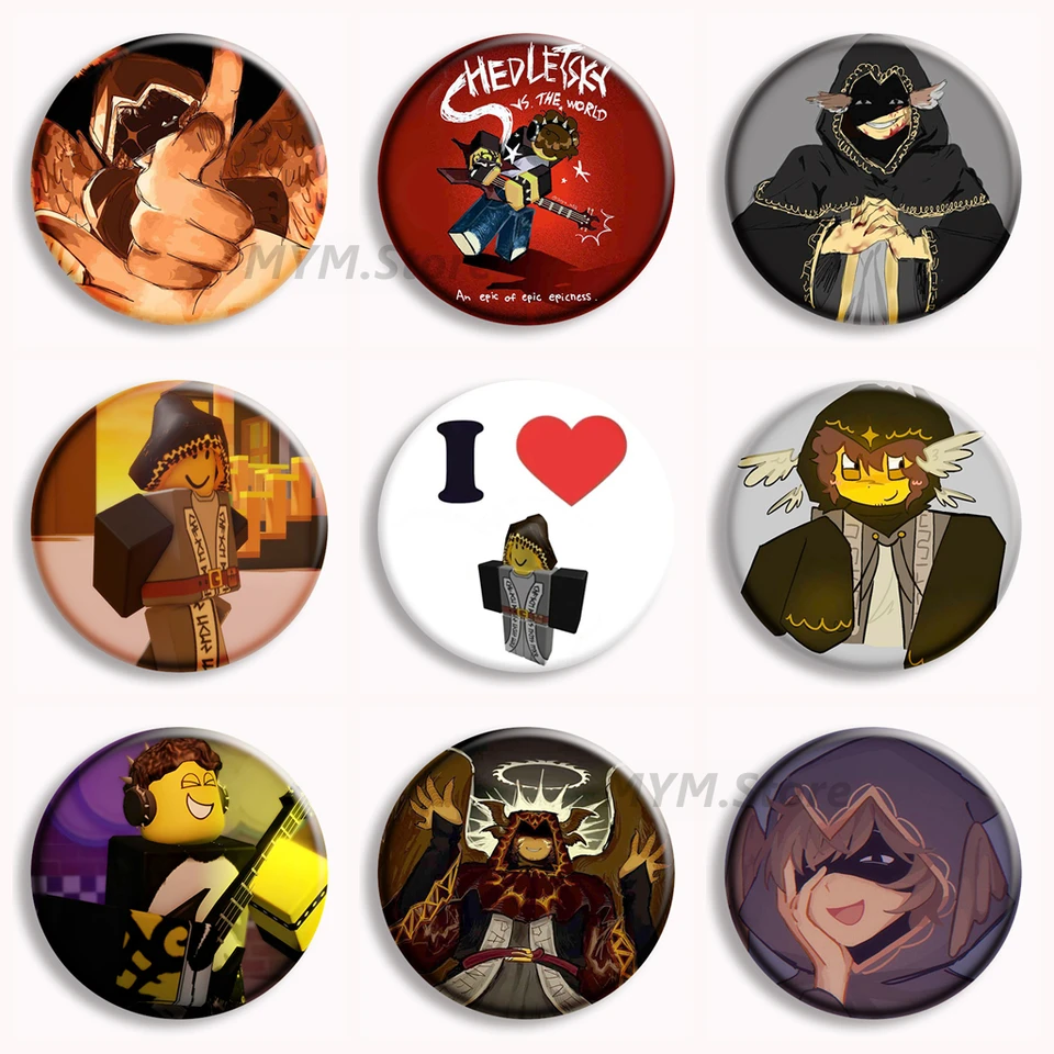 Forsaken Telamon Anime Soft Button Pin Shedletsky Brooches Badge