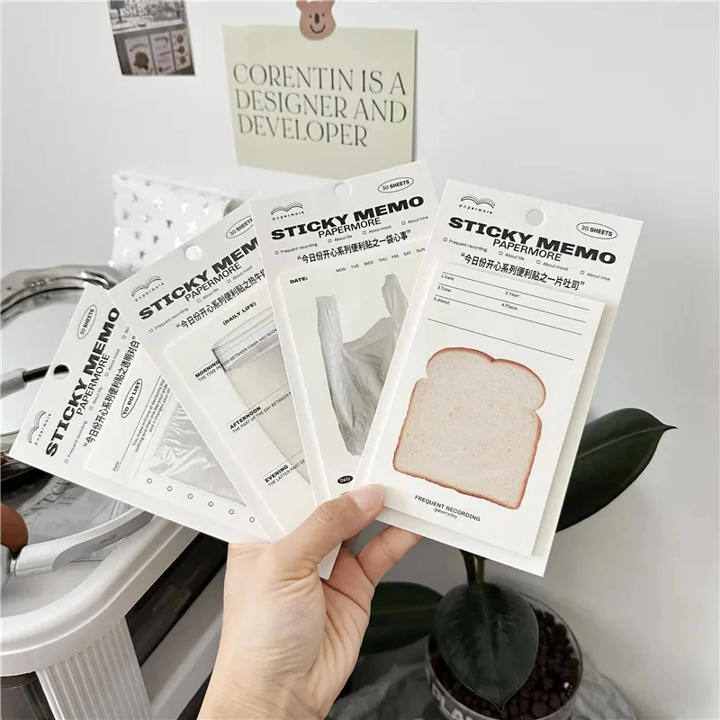 Kawai Office School SuppliesCute Todays Happy Series Sticky Notes Creative Student Daily Notes Life Message N Times Sticky Notes