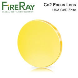 FireRay Focus Lens USA CVD ZnSe Dia 12 15 18 19.05 20 FL 38.1 50.8 63.5 76.2 101.6 127mm for CO2 Laser Engraving Cutting Machine