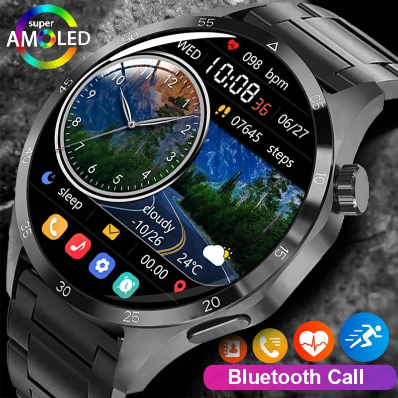 

New Smart Watch Men Women AMOLED NFC GPS Watches Heart Rate Bluetooth Calls Waterproof SmartWatch For Android IOS 스마트워치2025