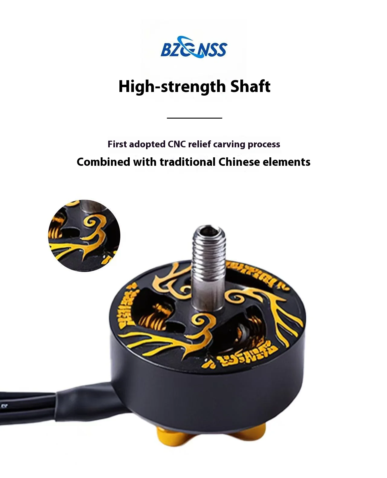 

Бесщеточный двигатель FlyWarp 2207 1960KV — 6S с турбоохлаждением для 5-дюймовых гоночных дронов FPV Гладкая производительность для фристайла Узор Феникса