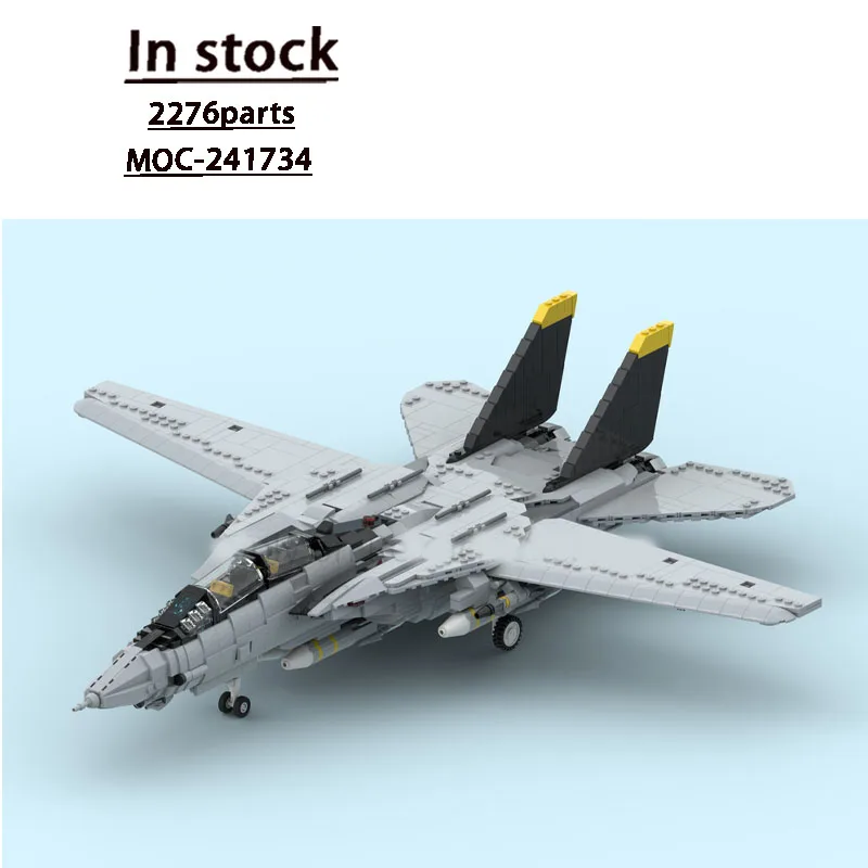 MOC-241734 Модель городского классического воздушного истребителя, 2276 шт., игрушка-строительный блок на день рождения, подарок для мальчиков и детей