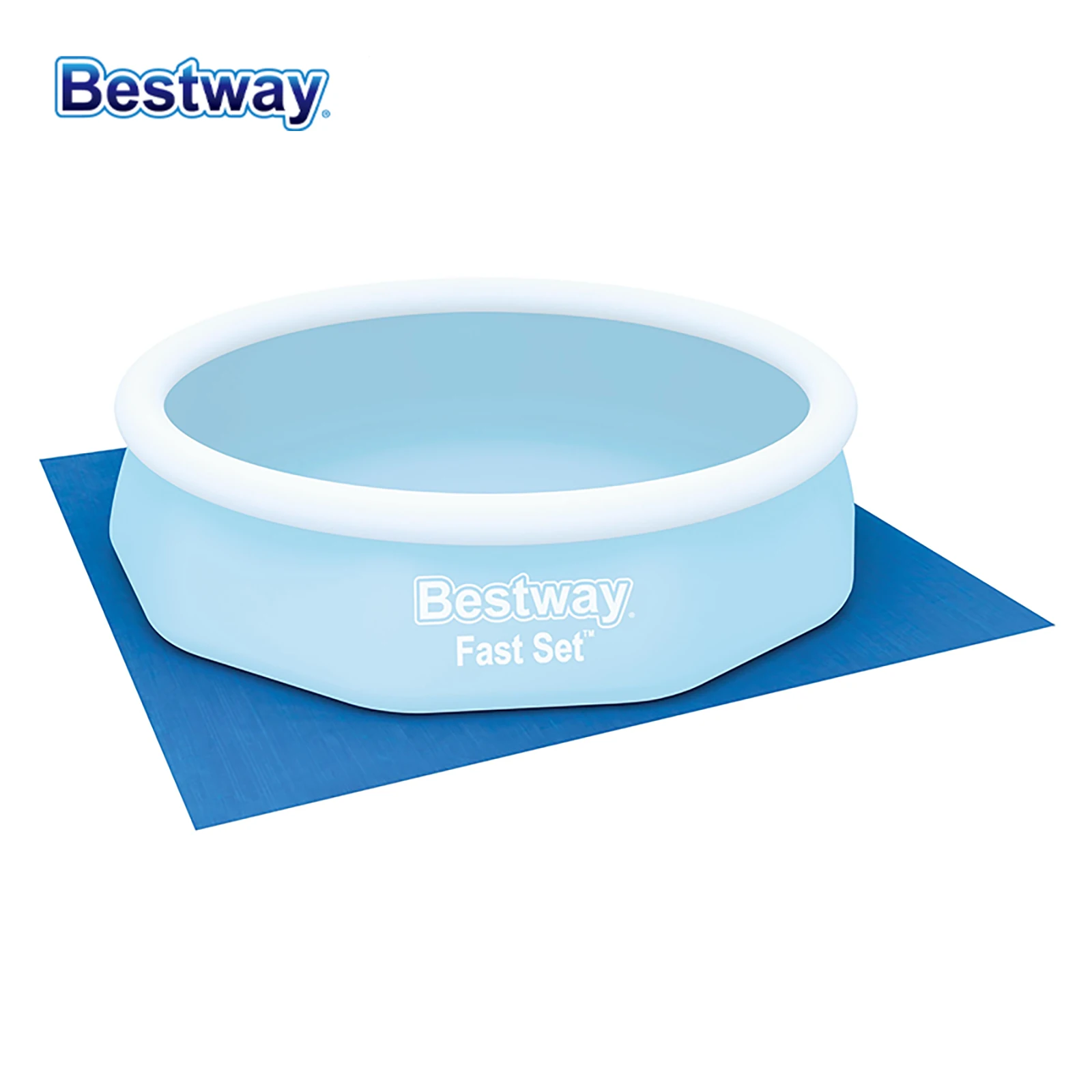 Bestway 58003 Panneaux de sol de piscine Bâche de sol disponible Tapis de piscine, tapis de spa pour piscines de patio, piscines intérieures, spa intérieur