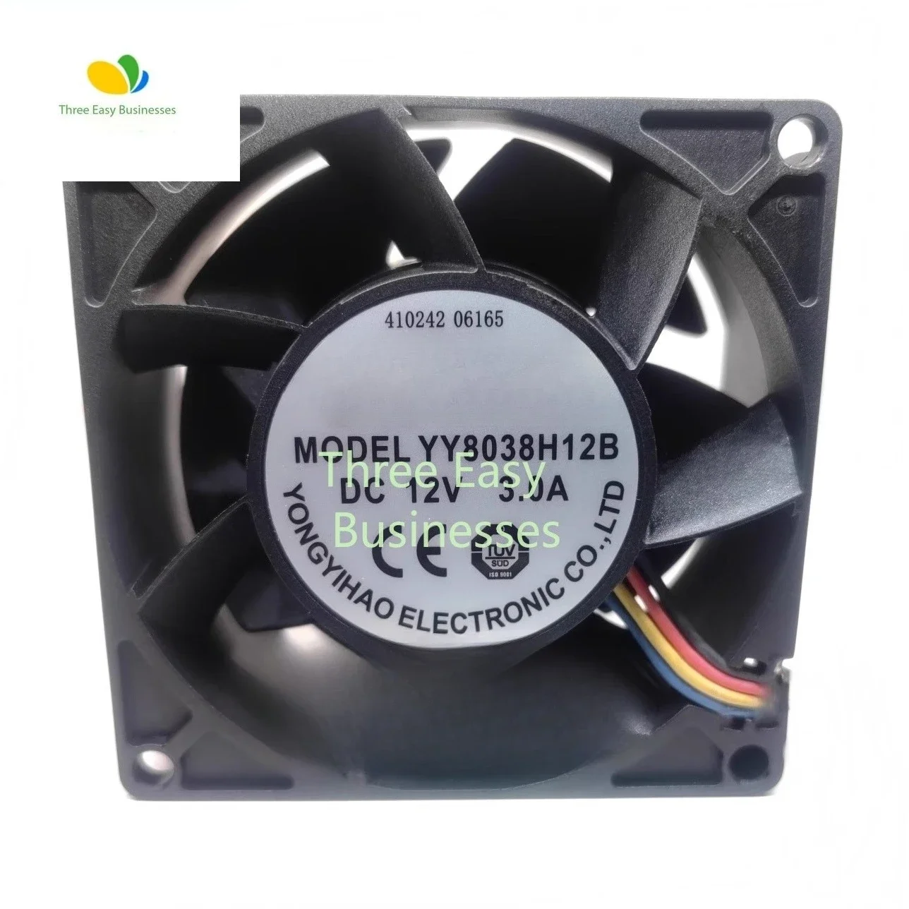 

New YY8038H12B 8038 12V 3.0A Four Wire Waterproof Cooling Fan