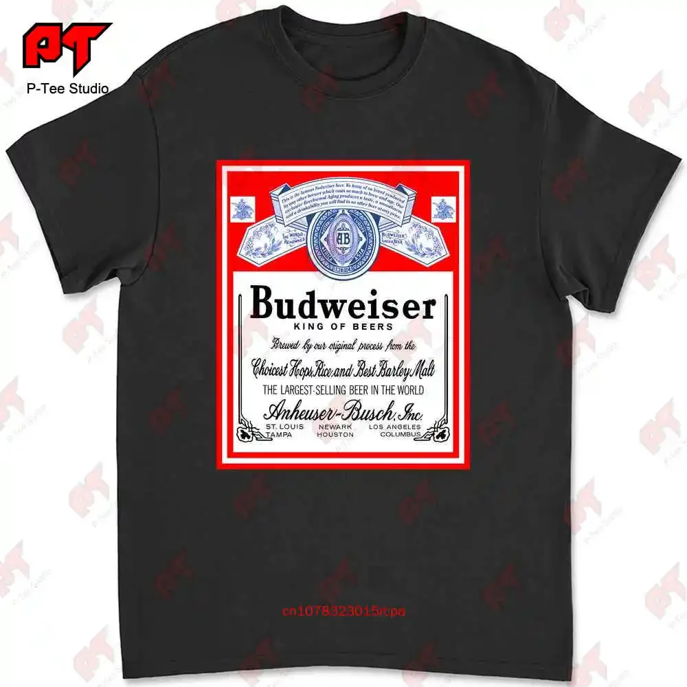 Футболка с логотипом Budweiser Beer Bud 0HBP