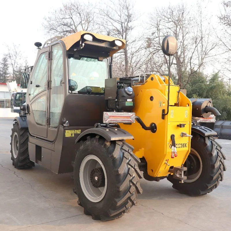 Customized 2.5-4 Ton Diesel Telehandler Front Loader Wheel Loader High Load Moment Farm & Construction Telescopic Forklift