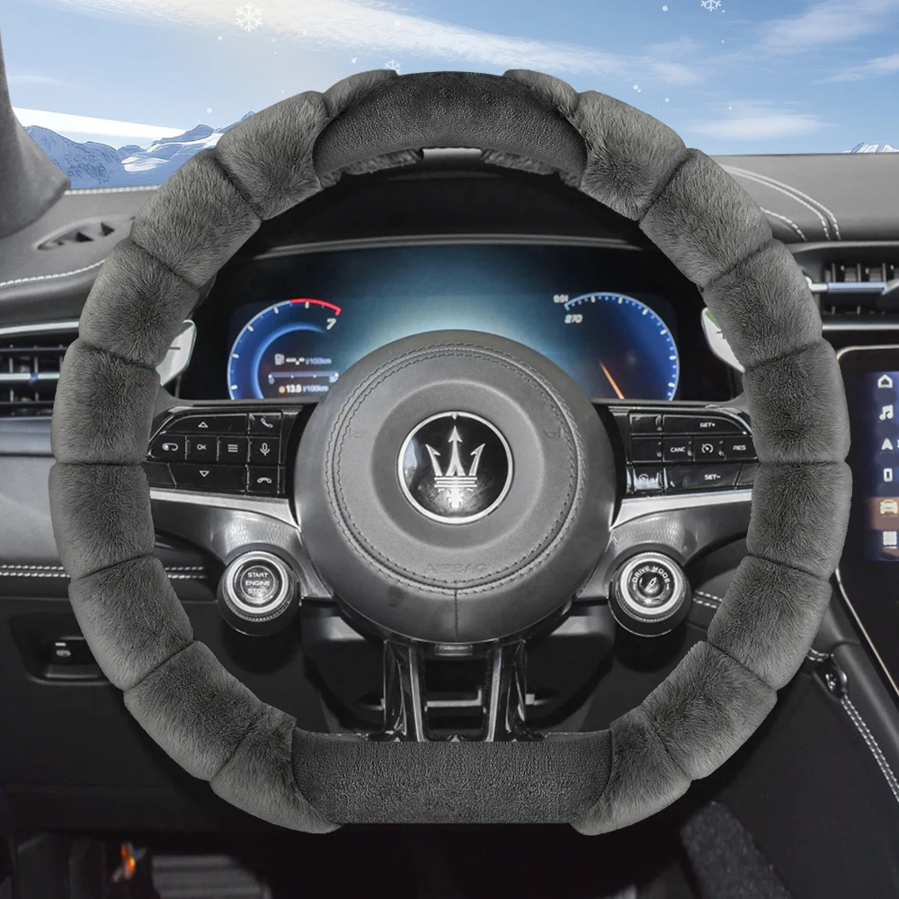

Подходит для плюшевого чехла на руль Maserati, модного зимнего морозостойкого и теплого защитного чехла для Grecale, Granturismo, Grancabrio, Mc20, Mcpura и других моделей, черного и серого цвета. ​ Белый Фиолетовый