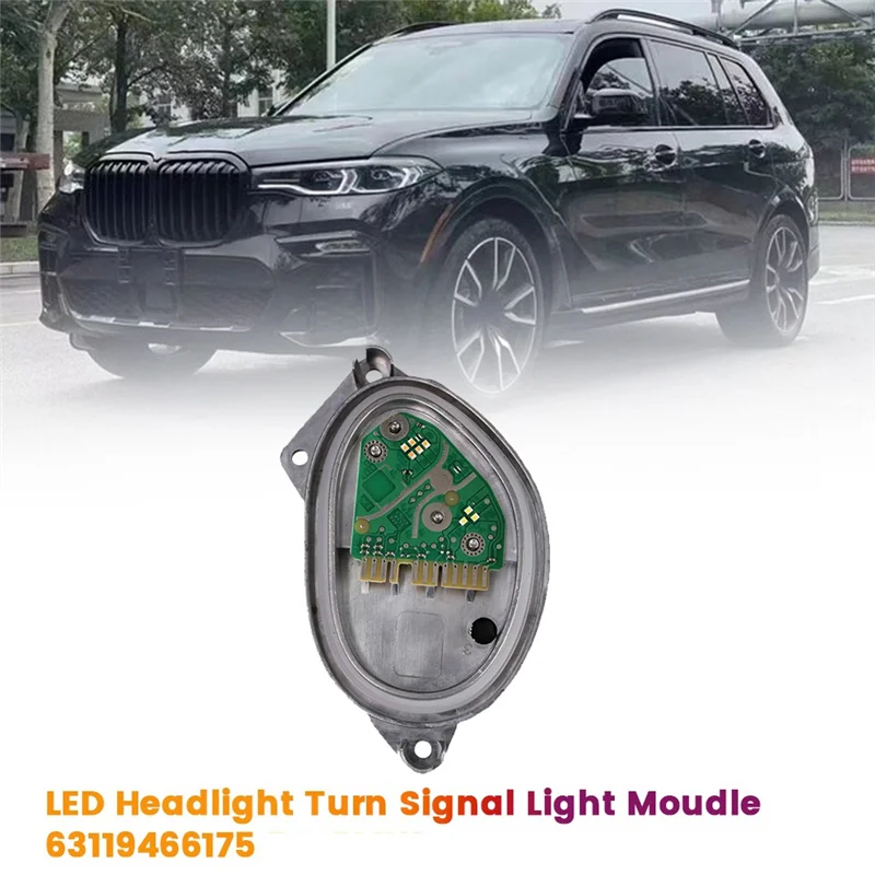 Rare Front LED Headlight Turn Signal Indicator Moudle For BMW X7 G07 2019-2022 DRL Light Module EU Version