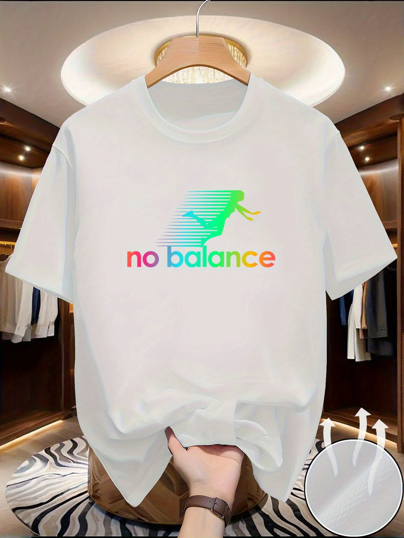 Men's Casual Round-Neck Short-Sleeved Printed T-Shirt - Quick-Drying and Breathable - Suitable for Sports Activities