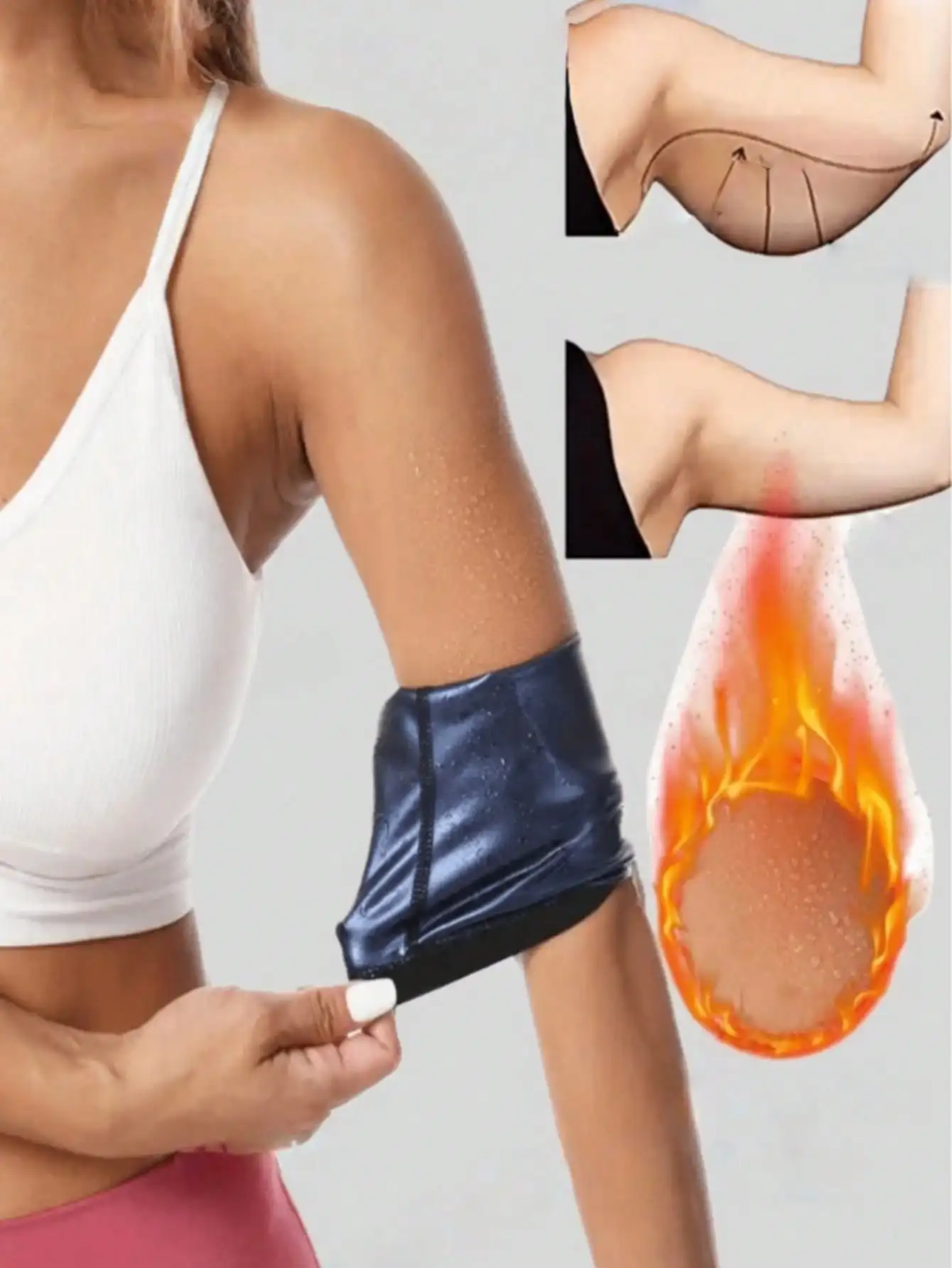 

1 piece coated anti-sweat armguard sleeve, yoga exercise fitness protector, suitable for basketball, volleyball and other sports