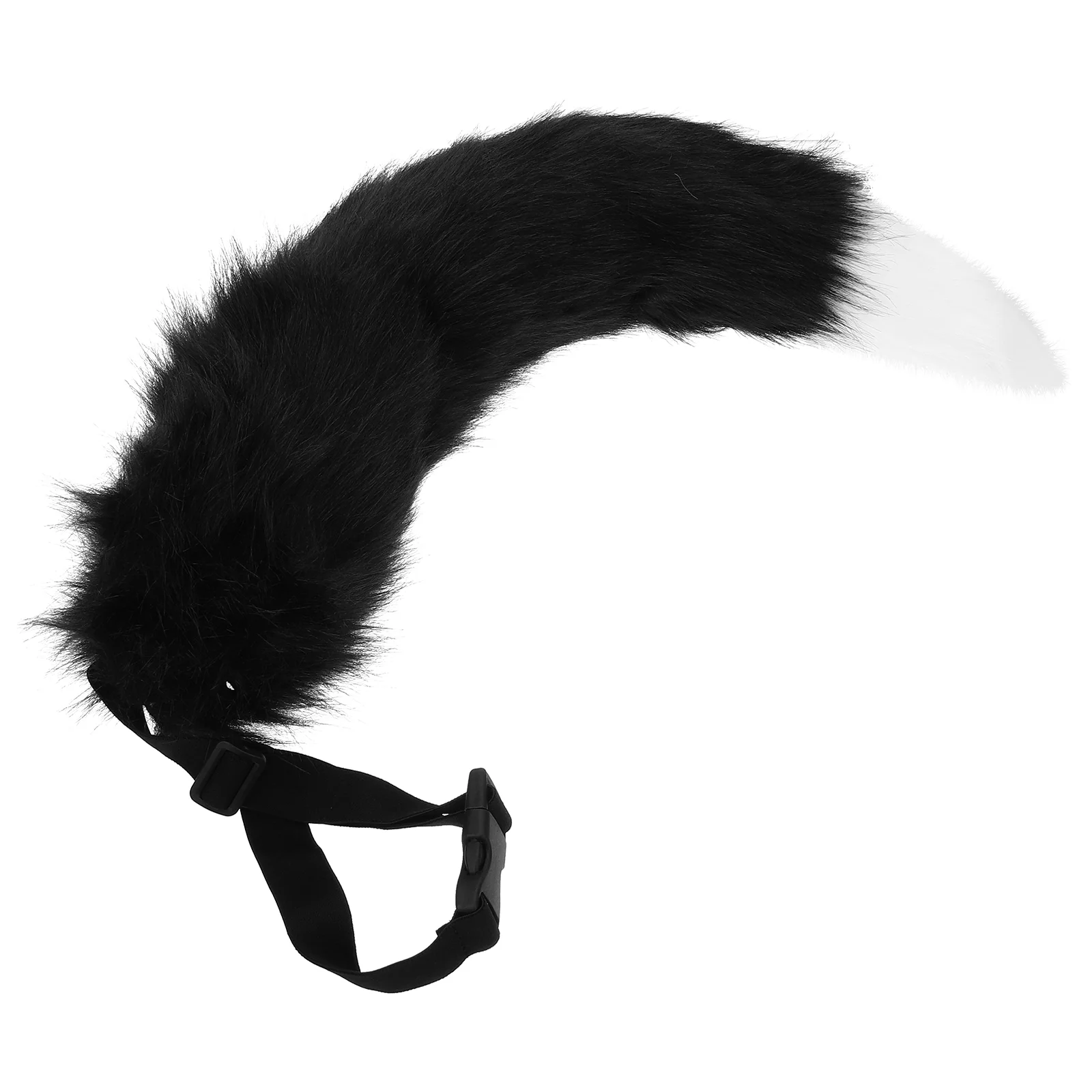 

Decorative Cat Tail Fox Prop Bunny Suit Costume Fursuits Accessories Black Plush Cosplay Animal