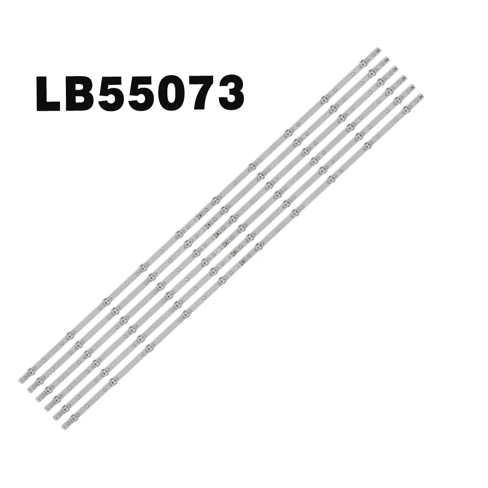 

5 комплектов, новая светодиодная лента для подсветки LB55073 V1_02 для 55PUS7503 55PUS6753 55PUS6162 55PUS6412 55PUS6503 55PUS6262 55PUS7303 55PUS6703
