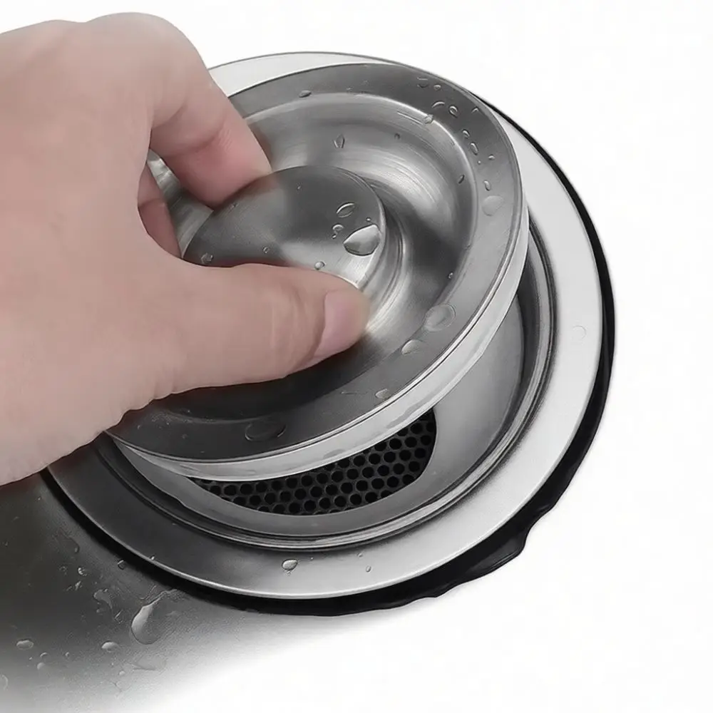 Kitchen Sink Strainer Stainless Steel Plug Drain Filter Stopper Basin Water Sealing Cover Bathroom Plumbing Parts Accessory