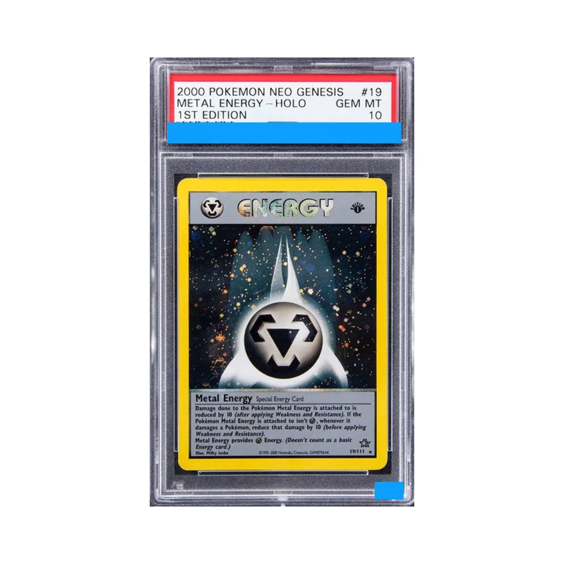 

Proxy POKEMON NEO GENESIS 1ST EDITION #19 METAL ENERGY-HOLO Authentication Grading 10 Collection Game Card