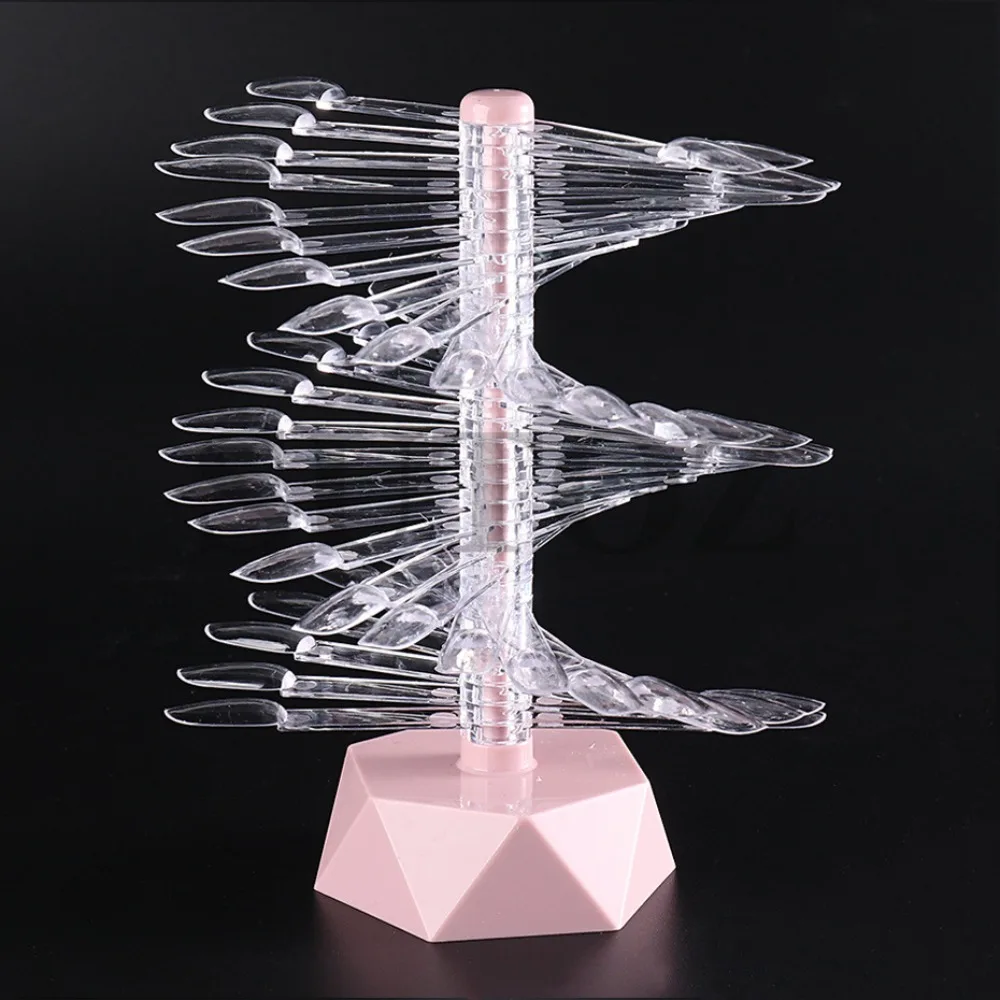 60 Nail Practice Oval Square Showing Gel Polish Manicure Shelf Nail Art False Tips Display Stand Nails Showing Shelf