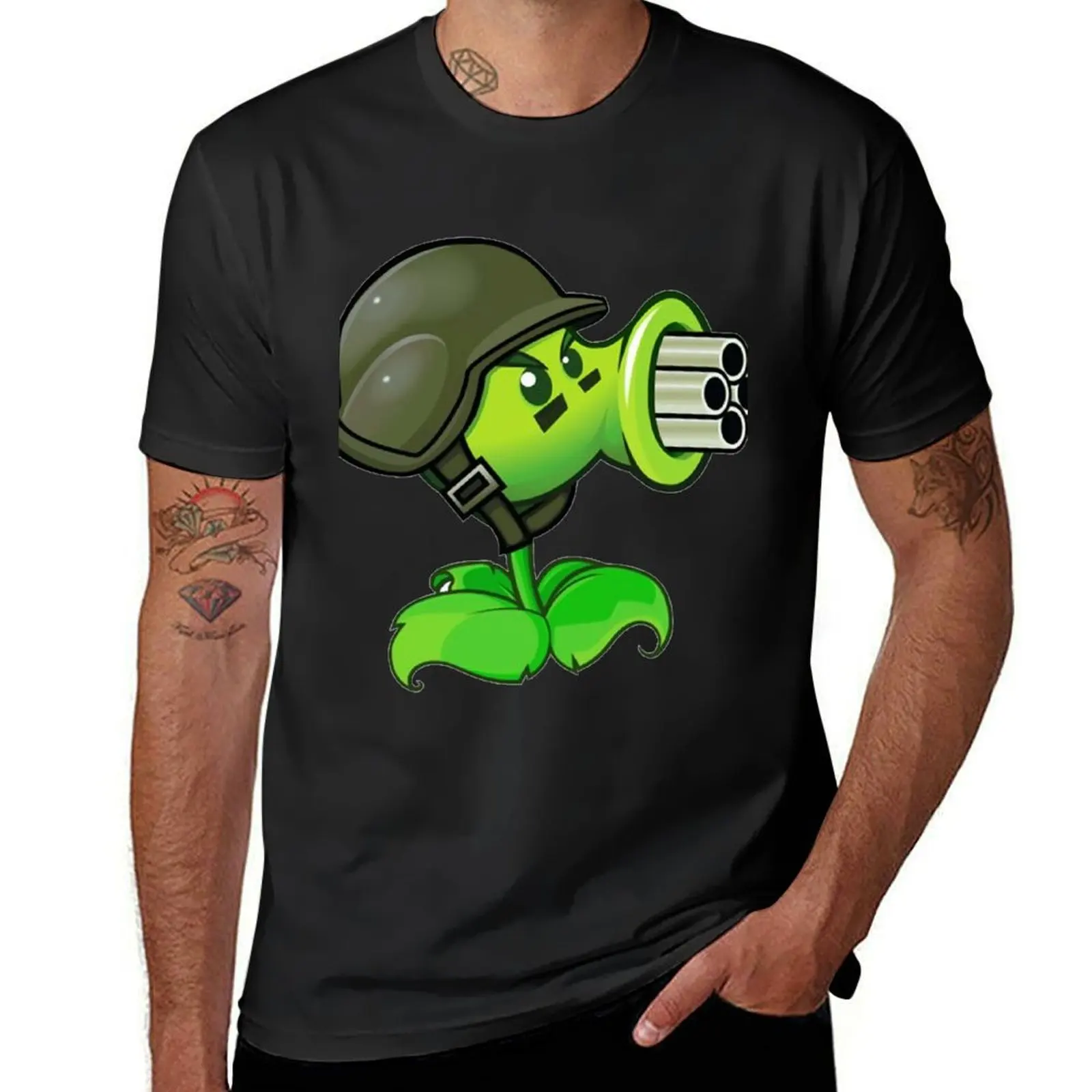 Peashooter PVZ T-Shirt blacks sublime T-shirt men