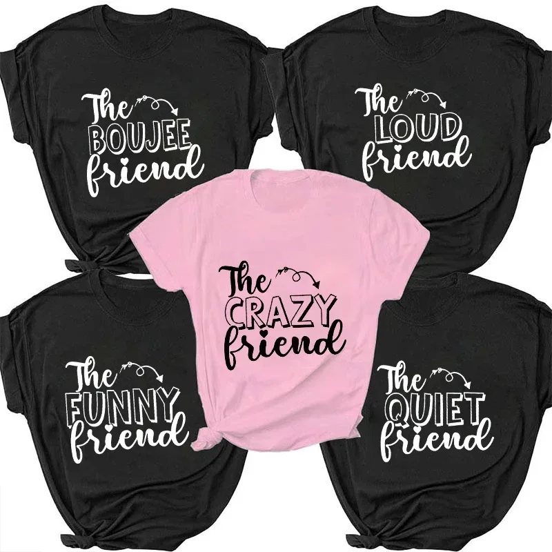 Bridesmaid Team Bride T-Shirt Short Sleeved TeesGirls Single Farewell Tshirt Friends Bachelor Bachelorette Hen Party Tops Cotton