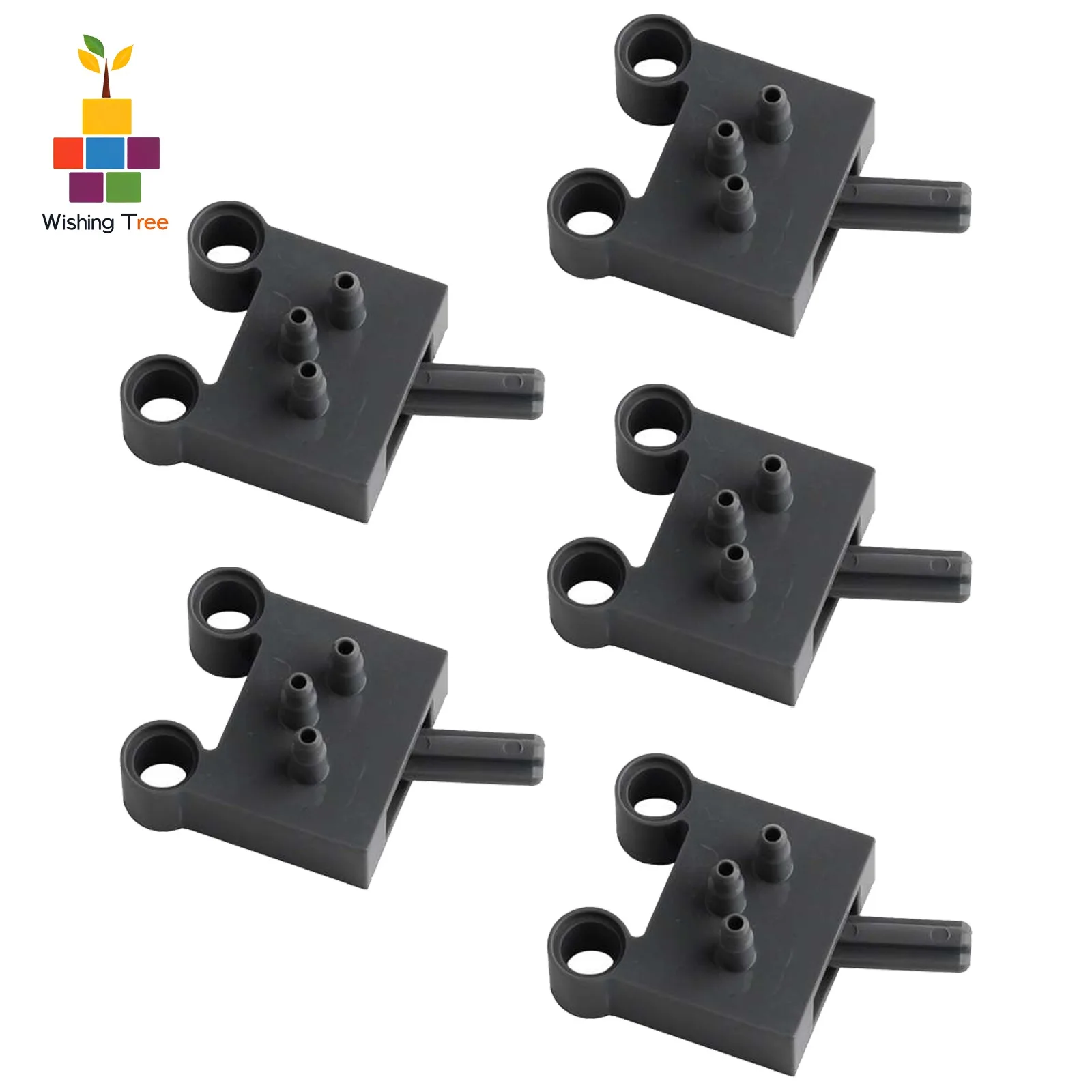 MOC Bricks 47223 Pneumatic Switch Power Set Compatible with  Technical DIY Car Building Blocks Toy (5PCS)