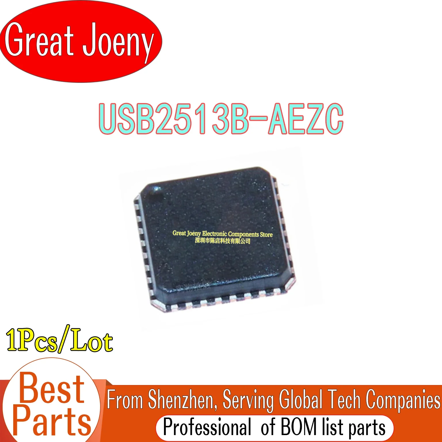 

100% New Original USB2513B USB2513B-AEZC IC Chipset QFN-36