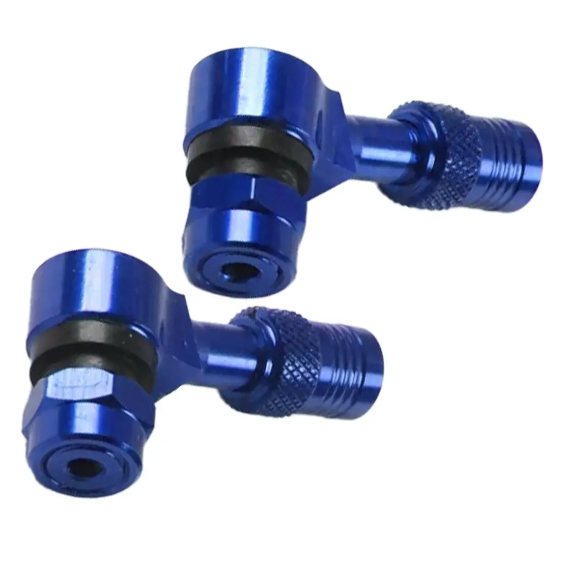 1 Pair CNC Aluminum Alloy Wheel Tire Stem Tubeless Valve Fit for Suzuki Hayabusa GSXR600 GSXR750 GSXR1000 Blue