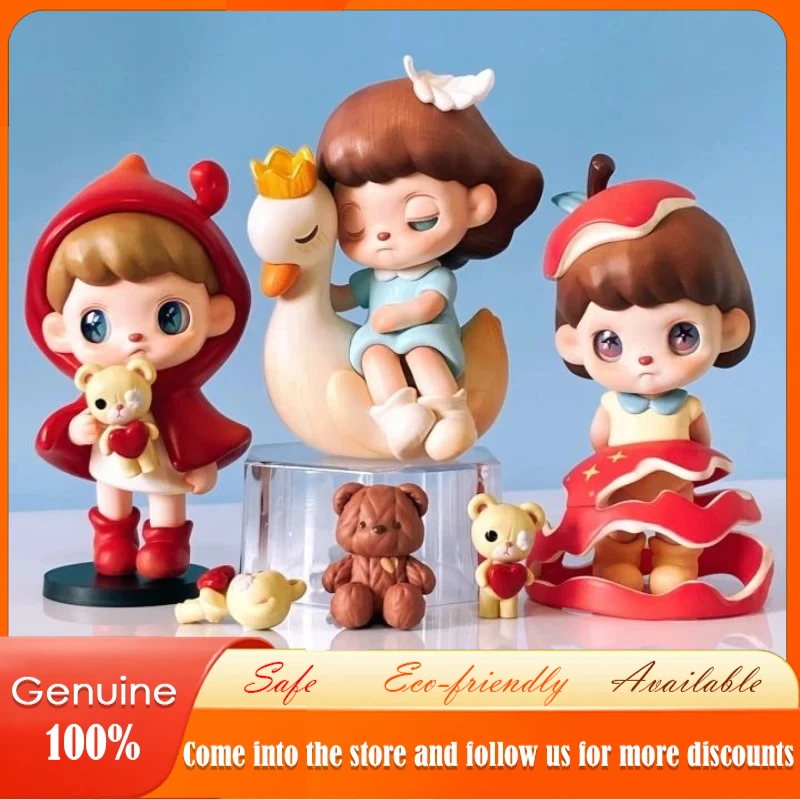 Подлинная серия ANMOO The World Is A Lie, ручная кукла, слепая коробка, игрушки из смолы, настольные автомобильные украшения, милая коллекция кукол, подарок