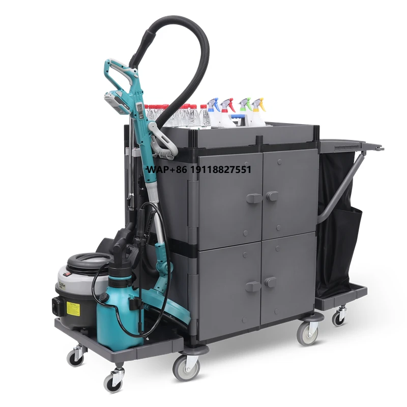 

IPC Member CT Профессиональная тележка для чистки Pp Тележка для домашнего хозяйства белья и белья с вакуумным держателем