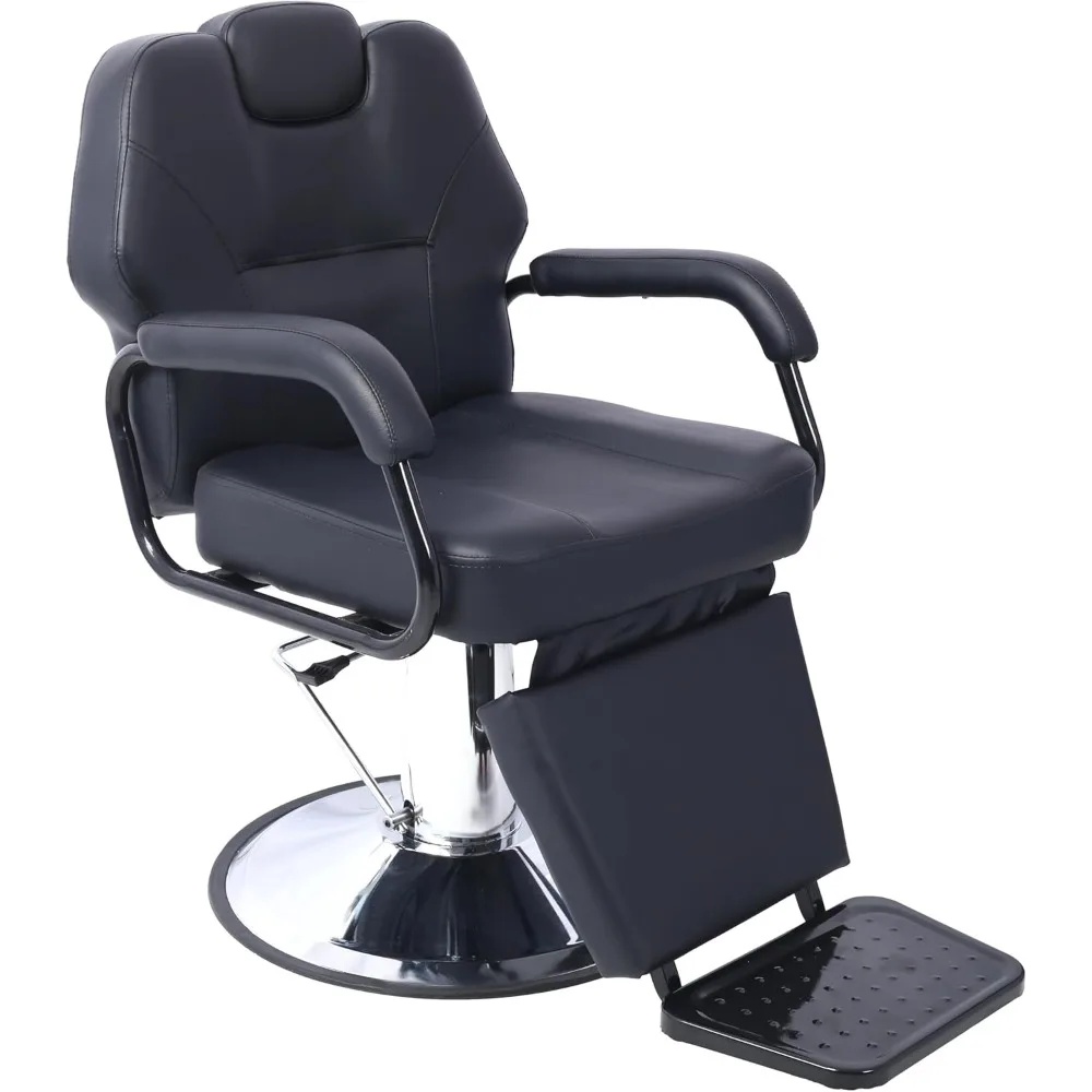 كرسي حلاقة أنيق عالي التحمل مع كرسي قابل للتعديل، ومقعد واسع، ووظيفة الشامبو #2