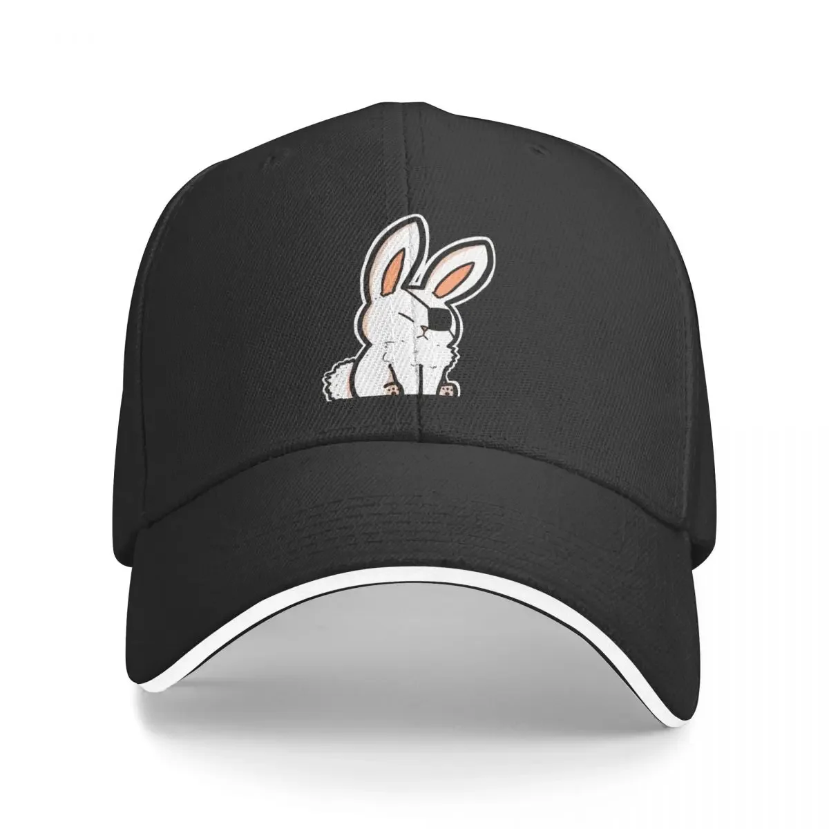 Eyepatch Bunny Baseball Cap Golf party Hat Female Men's