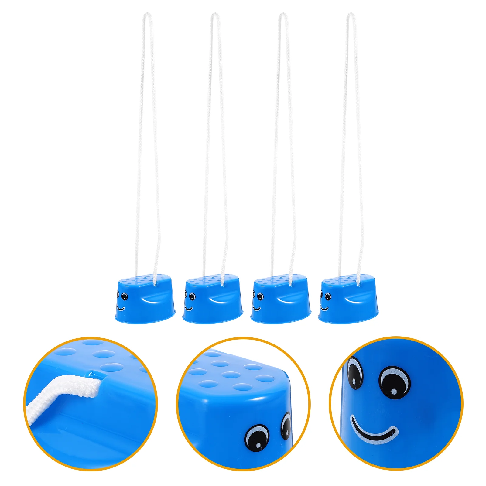 

4 Pcs Kids Stilts Toy Balance Training Equipment Walking Stilts Plastic Interactive Parent child Green Color for Children